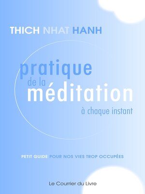 cover image of Pratique de la méditation à chaque instant--Petit guide pour nos vies trop occupées